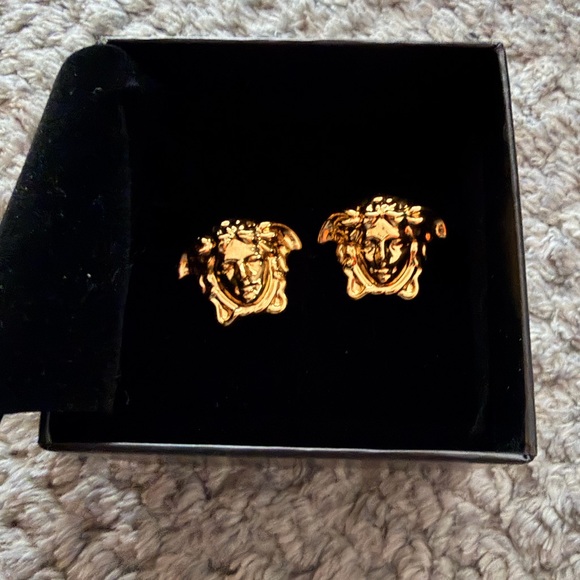 Versace Accessories - Versace “Medusa” stud earrings.